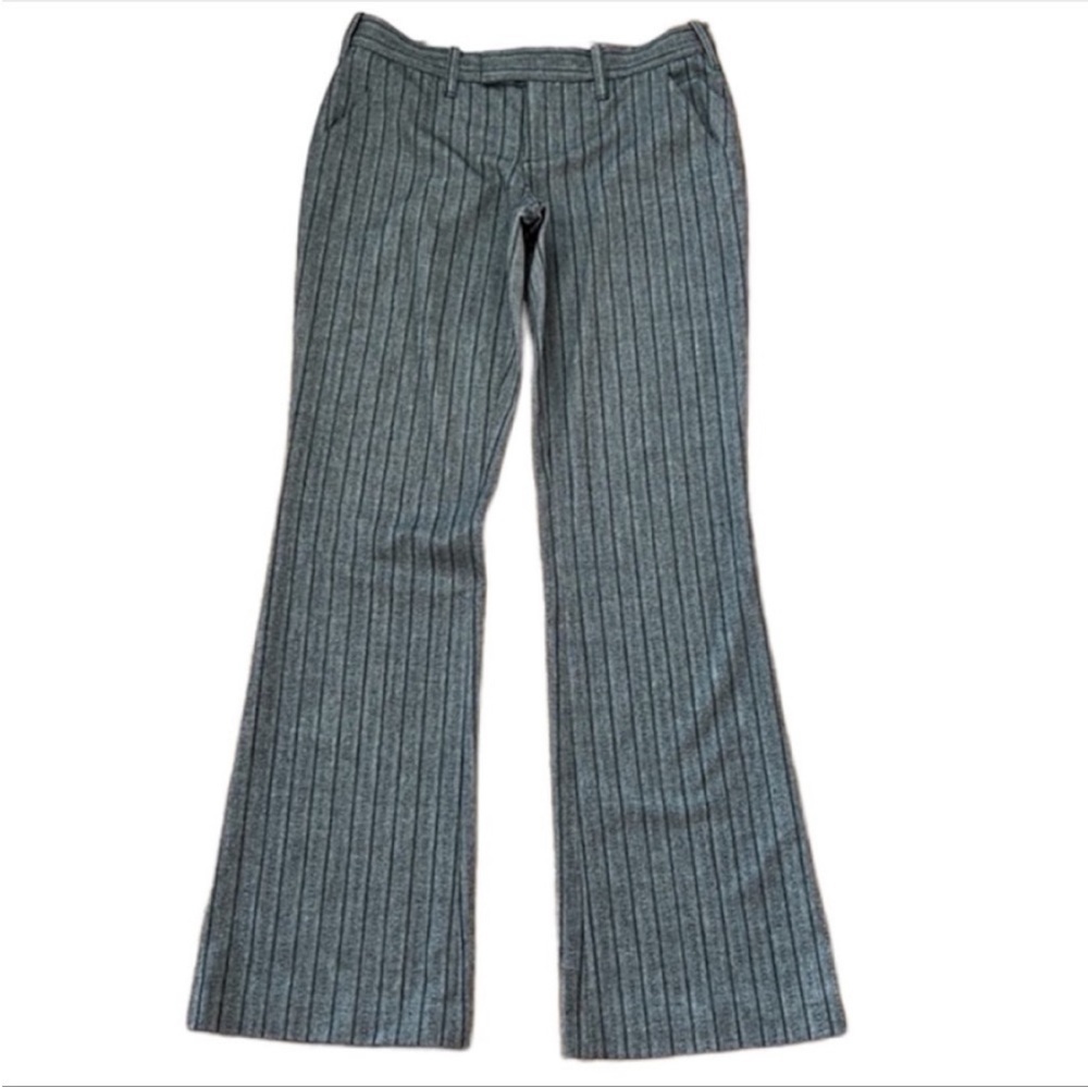 Joie Gray Pinstripe Flare Pants Size 6